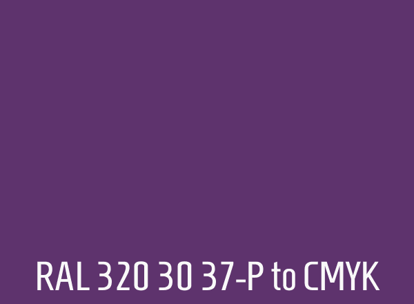RAL 320 30 37-P to CMYK
