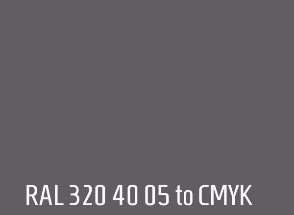 RAL 320 40 05 to CMYK