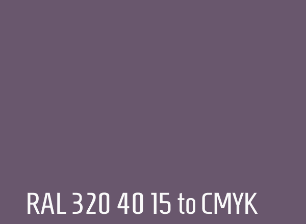RAL 320 40 15 to CMYK