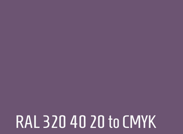 RAL 320 40 20 to CMYK