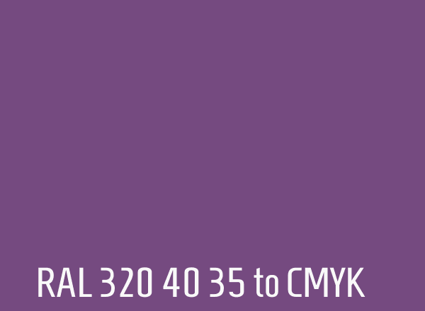 RAL 320 40 35 to CMYK