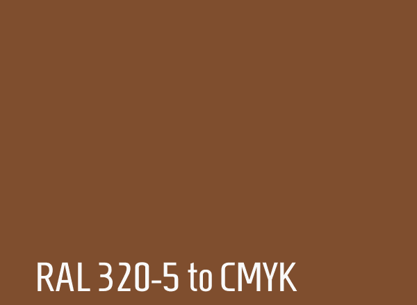 RAL 320-5 to CMYK