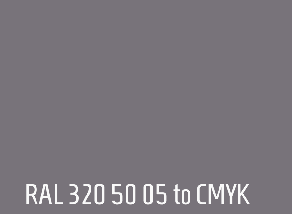 RAL 320 50 05 to CMYK