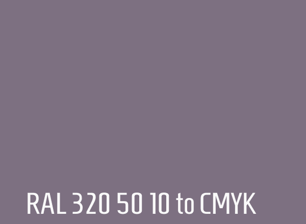 RAL 320 50 10 to CMYK