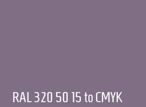 RAL 320 50 15 to CMYK