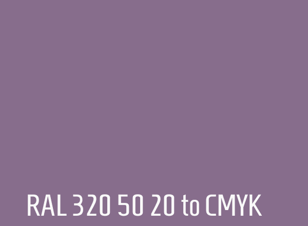 RAL 320 50 20 to CMYK