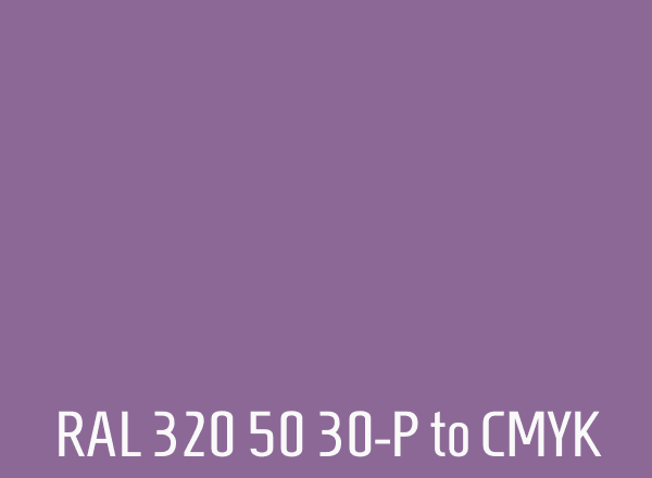 RAL 320 50 30-P to CMYK