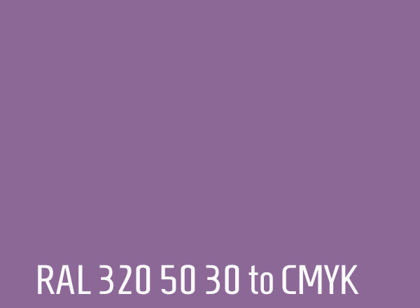 RAL 320 50 30 to CMYK