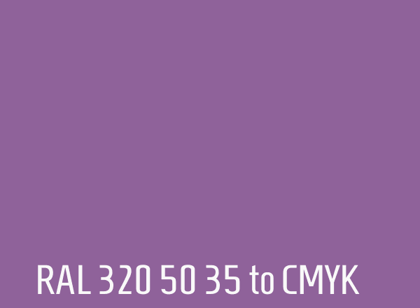 RAL 320 50 35 to CMYK