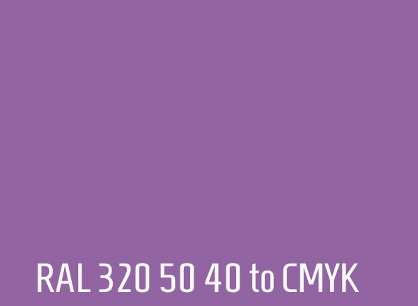 RAL 320 50 40 to CMYK