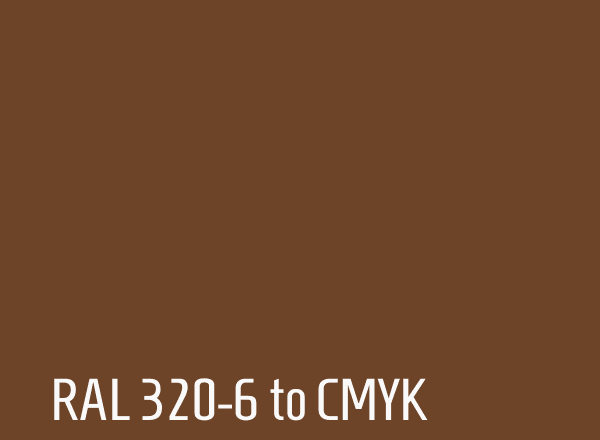 RAL 320-6 to CMYK