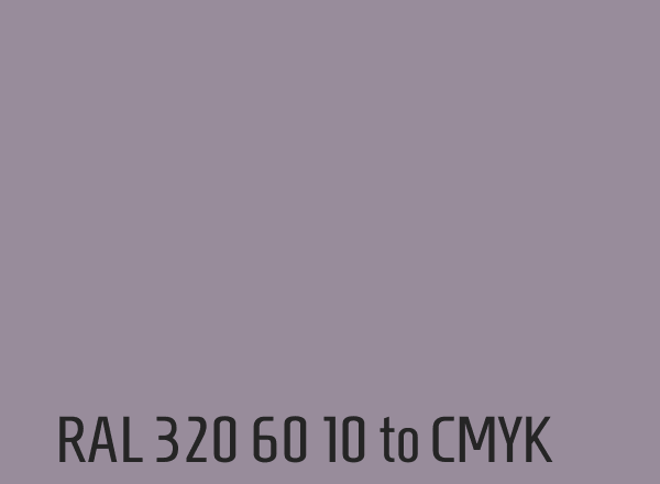RAL 320 60 10 to CMYK