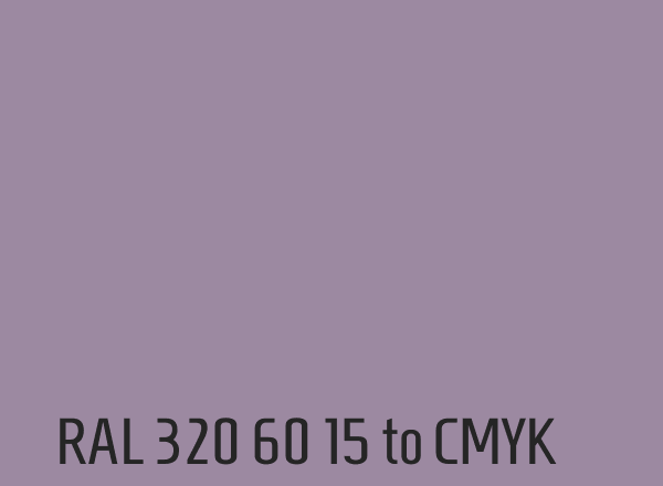 RAL 320 60 15 to CMYK