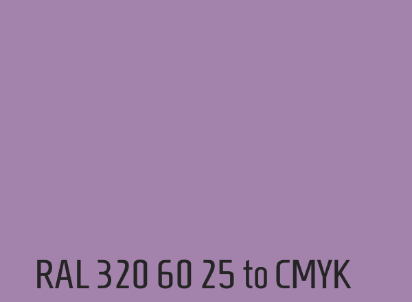 RAL 320 60 25 to CMYK