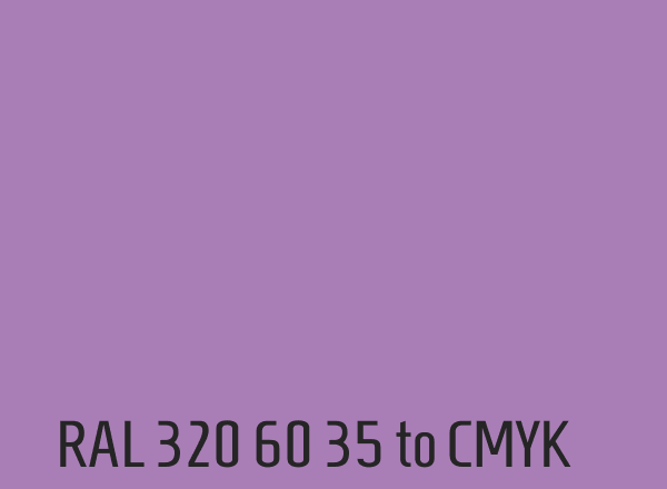 RAL 320 60 35 to CMYK