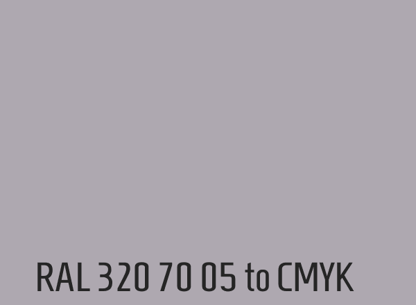 RAL 320 70 05 to CMYK