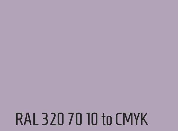 RAL 320 70 10 to CMYK