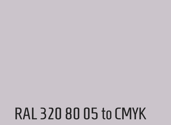 RAL 320 80 05 to CMYK