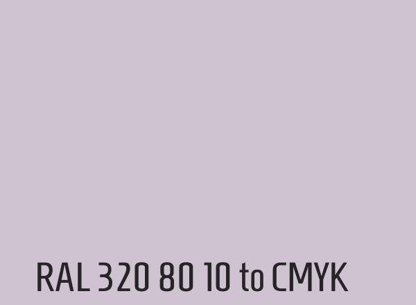RAL 320 80 10 to CMYK