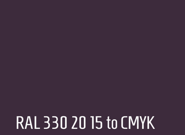 RAL 330 20 15 to CMYK
