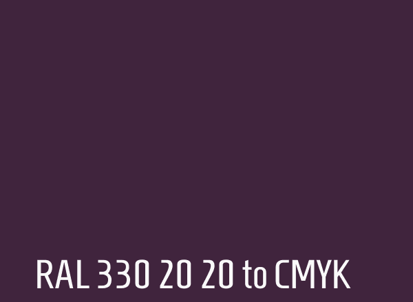 RAL 330 20 20 to CMYK
