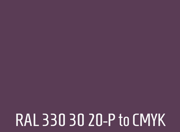 RAL 330 30 20-P to CMYK