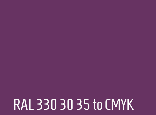 RAL 330 30 35 to CMYK