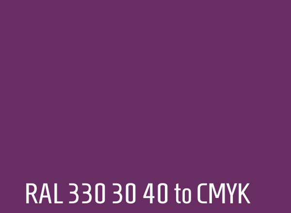 RAL 330 30 40 to CMYK