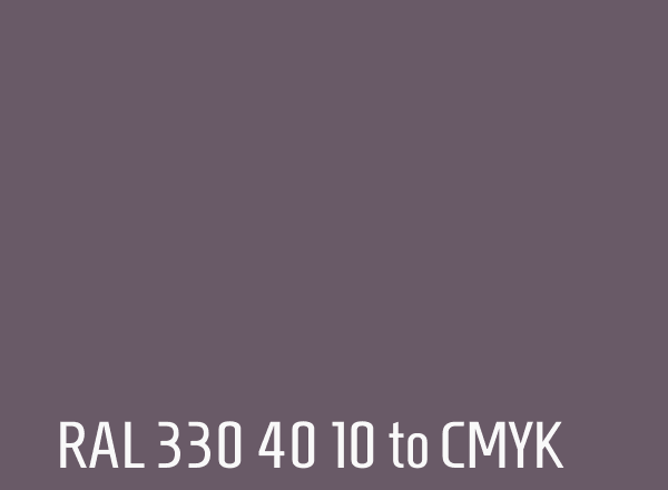 RAL 330 40 10 to CMYK