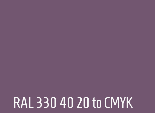 RAL 330 40 20 to CMYK