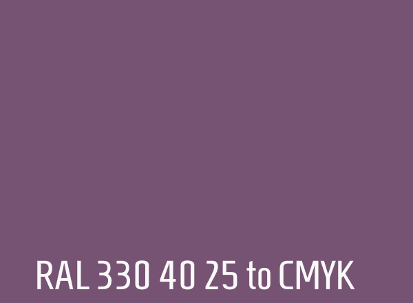 RAL 330 40 25 to CMYK