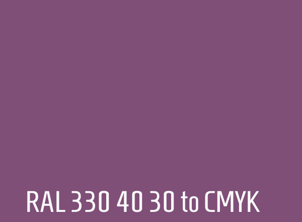 RAL 330 40 30 to CMYK
