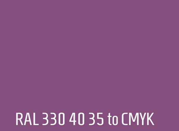 RAL 330 40 35 to CMYK