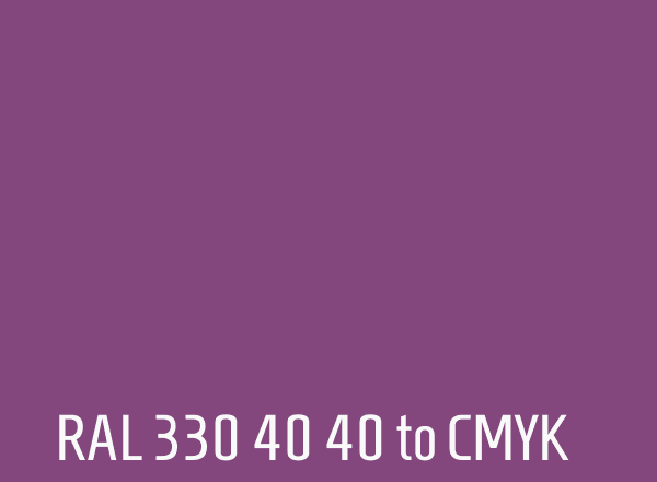 RAL 330 40 40 to CMYK