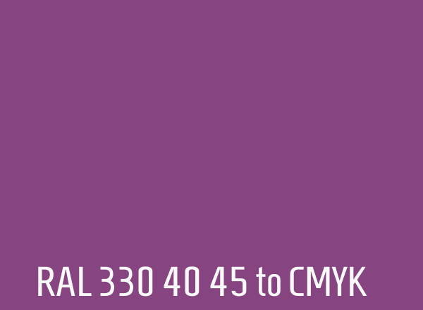RAL 330 40 45 to CMYK