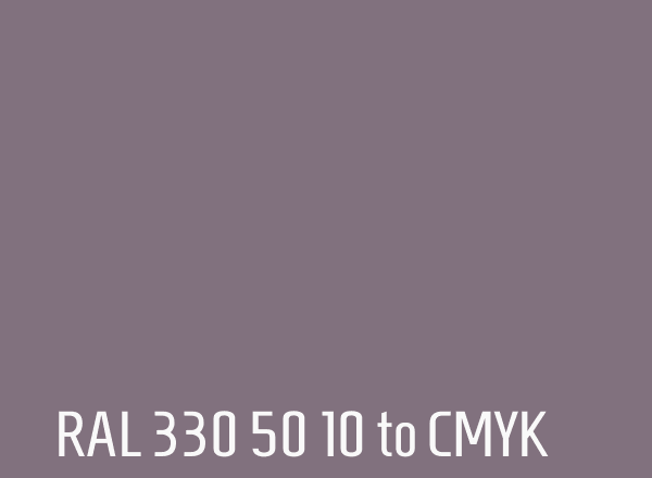 RAL 330 50 10 to CMYK