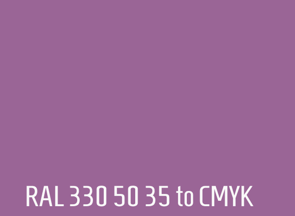 RAL 330 50 35 to CMYK