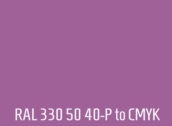 RAL 330 50 40-P to CMYK