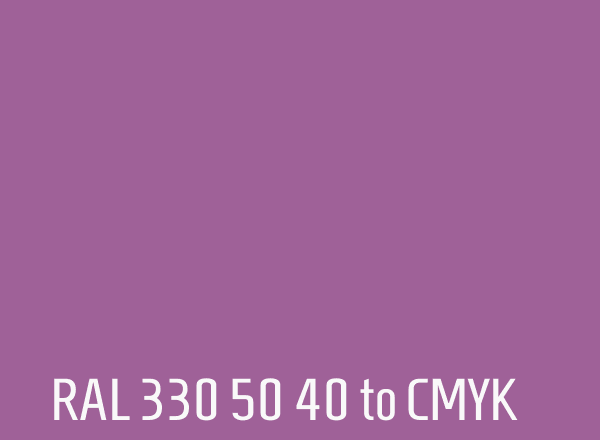RAL 330 50 40 to CMYK