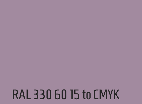 RAL 330 60 15 to CMYK