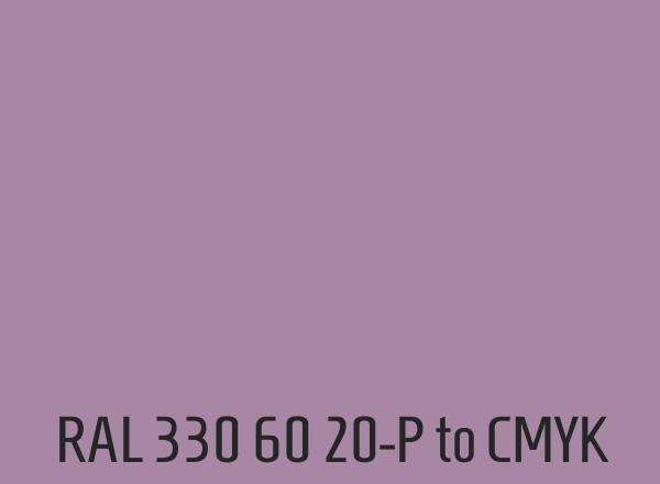 RAL 330 60 20-P to CMYK