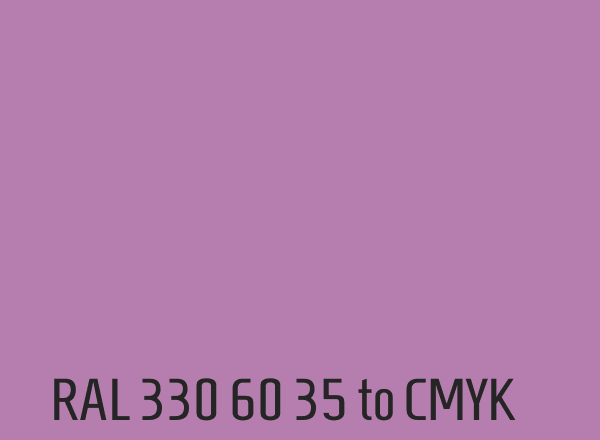 RAL 330 60 35 to CMYK