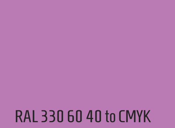 RAL 330 60 40 to CMYK