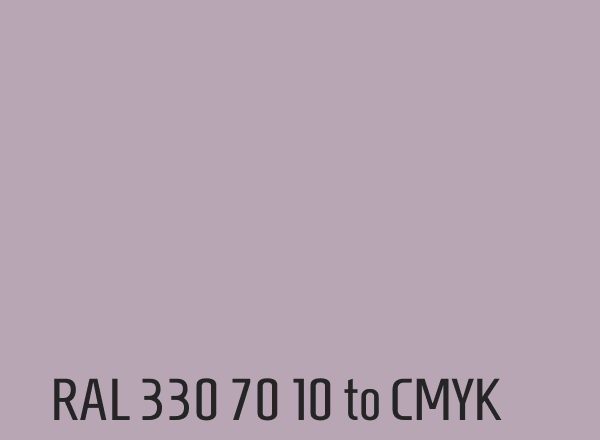 RAL 330 70 10 to CMYK