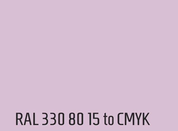 RAL 330 80 15 to CMYK