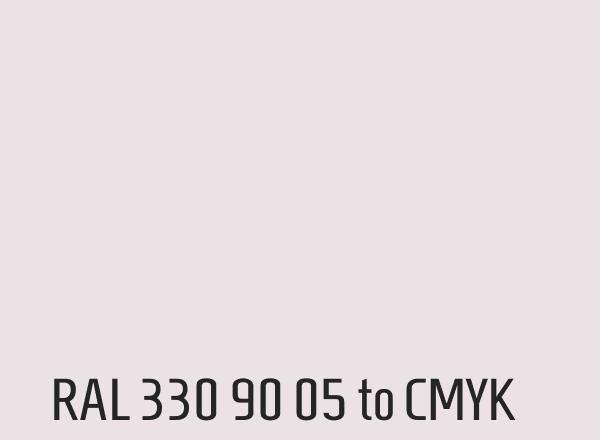 RAL 330 90 05 to CMYK