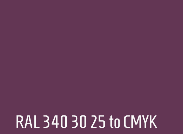 RAL 340 30 25 to CMYK