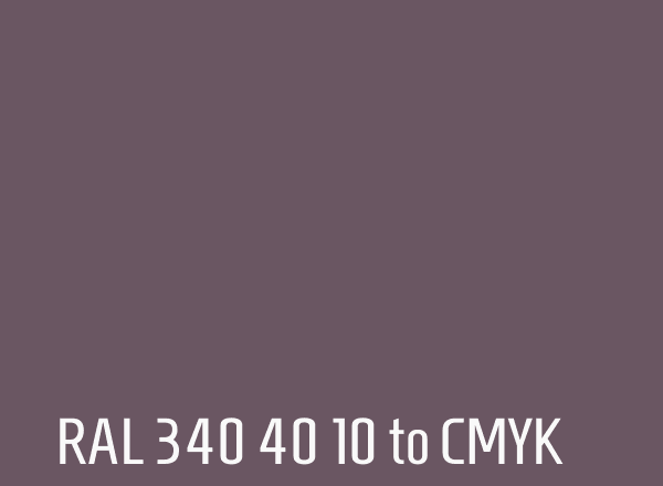 RAL 340 40 10 to CMYK