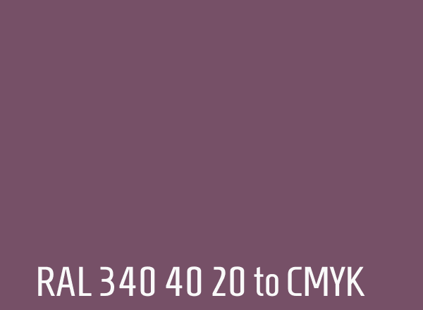 RAL 340 40 20 to CMYK