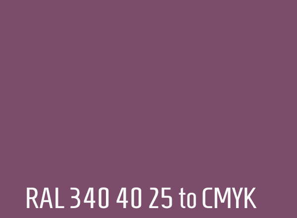 RAL 340 40 25 to CMYK